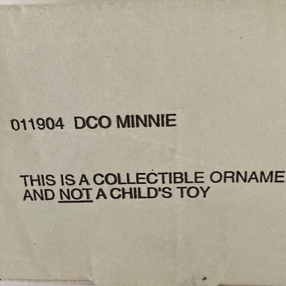 Vintage Disney Minnie Ornament Magic of Christmas NIB - Picture 4 of 4